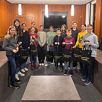 mehrere Jugendliche bei der Exkursion im Amtsgericht Bocholt