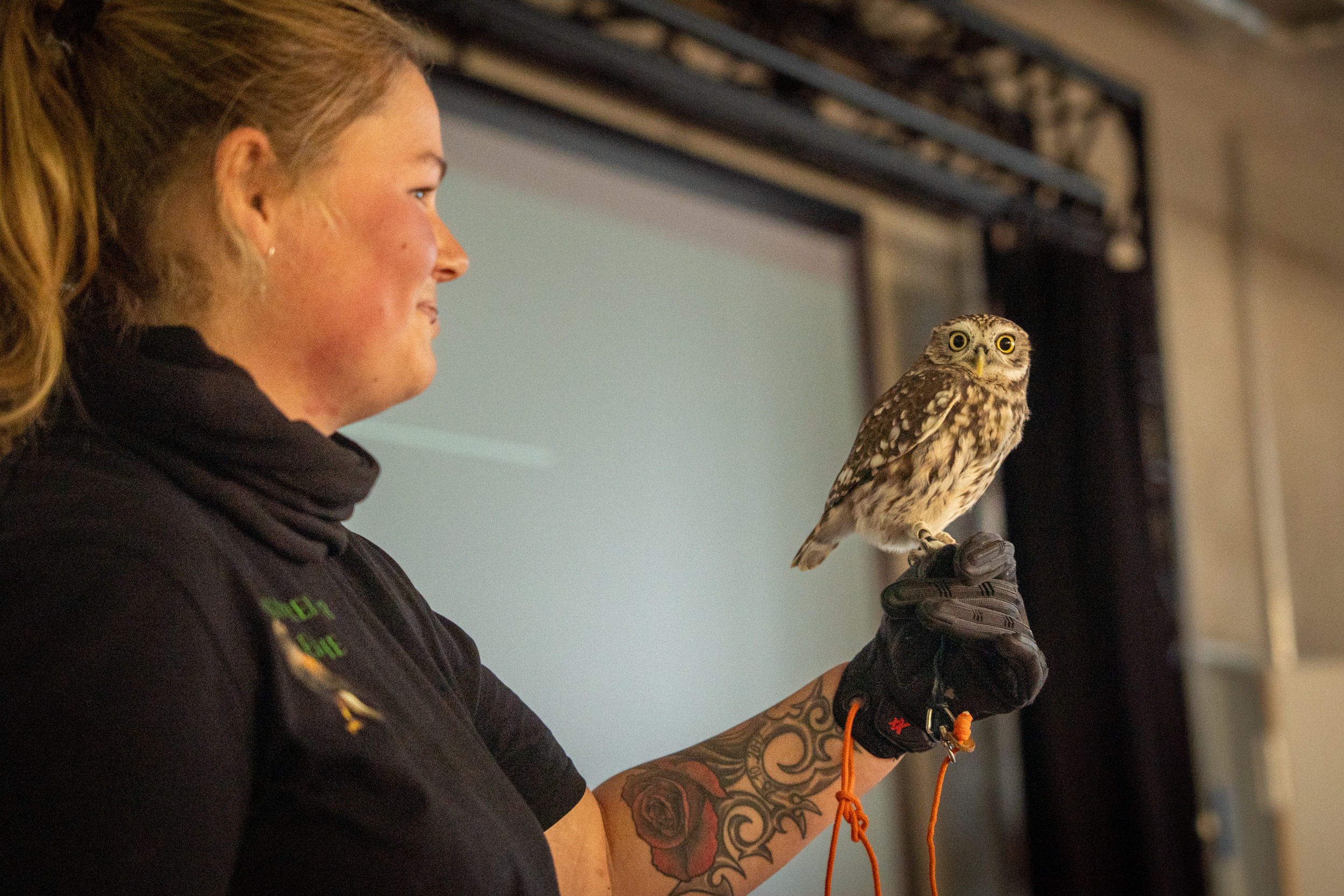 Laura Steffens mit Ihrer Eule